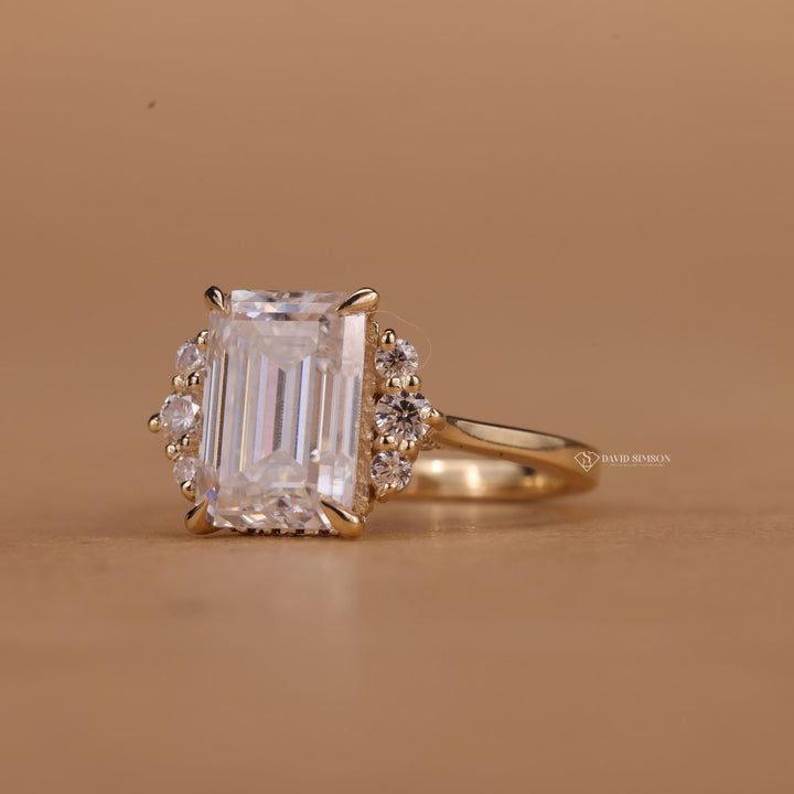 Emerald Cut Cluster Ring
3 Carat Emerald Moissanite
4 Carat Emerald Cut Ring
Emerald Moissanite Diamond Simulant
Cluster Moissanite Engagement Ring

