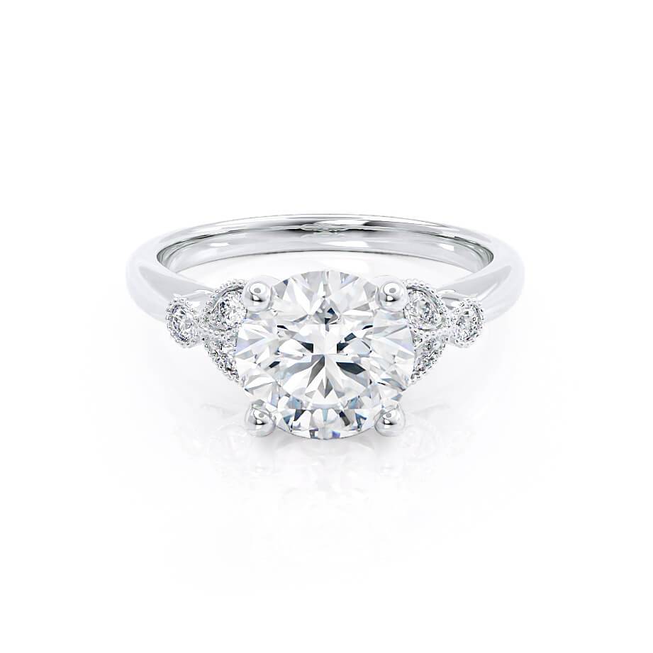 round-shaped-moissanite-cluster-style-engagement-ring