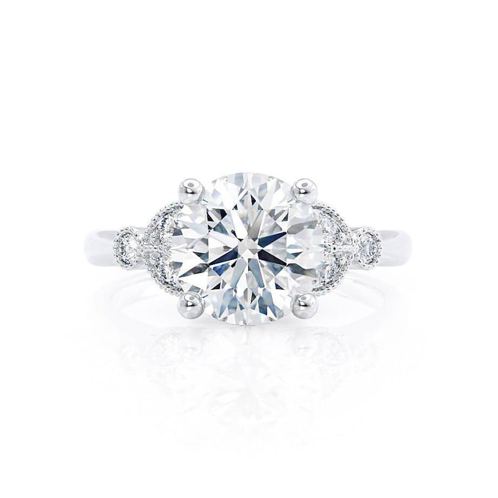 round-shaped-moissanite-cluster-style-engagement-ring