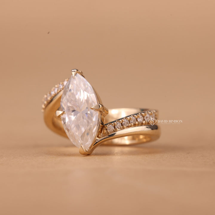Curved Eternity Band
3CT Engagement Ring
