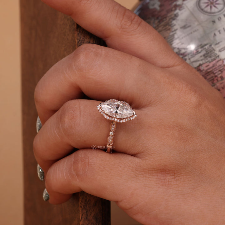Antique Moissanite Ring
Art Deco Moissanite Ring
Milgrain Diamond Ring
