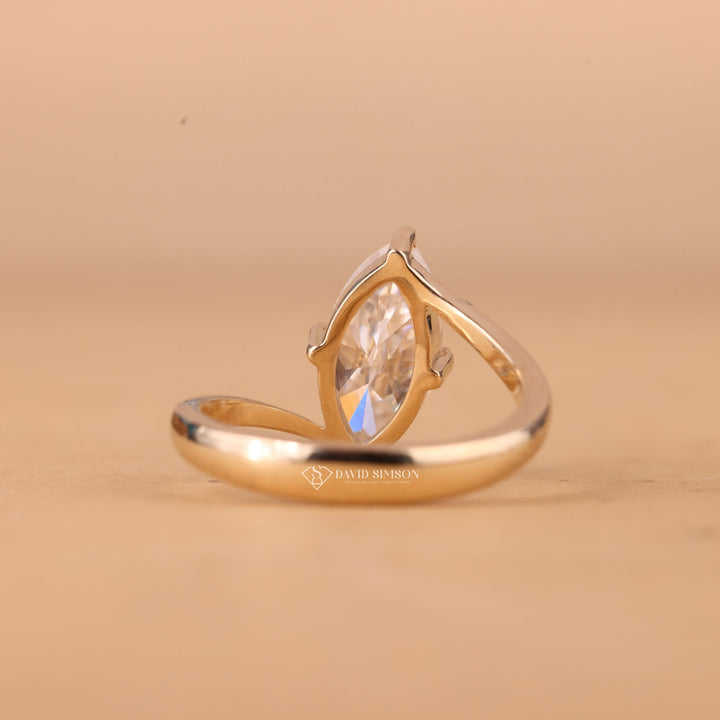 Eco Friendly Moissanite
Conflict Free Engagement
Modern Marquise Ring
