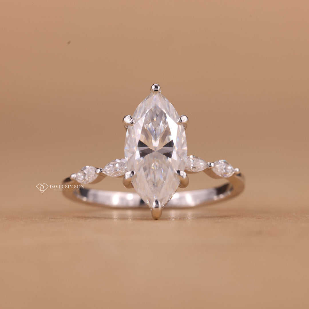 Marquise Pave Band
Hidden Halo Diamond Look
2 Carat Marquise Ring
3 Carat Marquise Ring