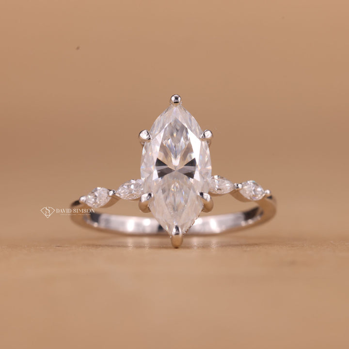 Marquise Pave Band
Hidden Halo Diamond Look
2 Carat Marquise Ring
3 Carat Marquise Ring