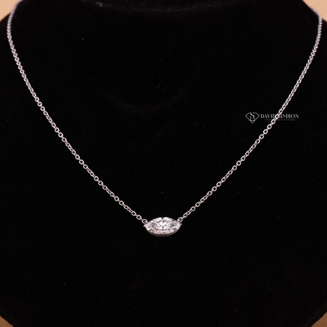 Marquise Solitaire Necklace
East West Pendant
Marquise Cut Diamond
Horizontal Diamond Necklace
Solitaire Diamond Pendant