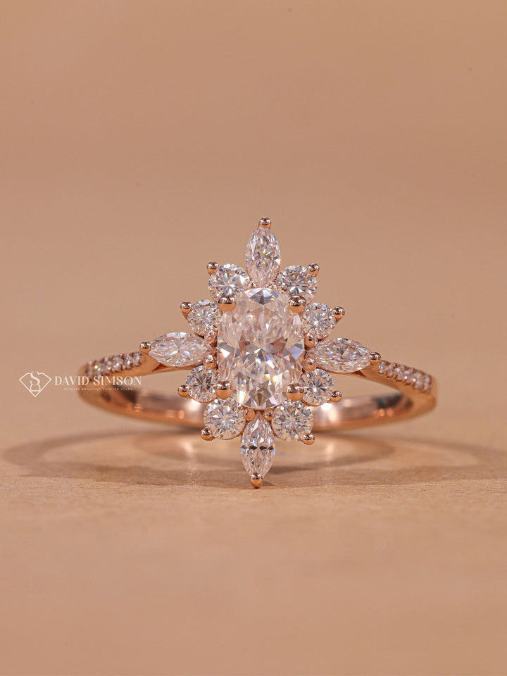 Marquise sustainable engagement ring, Marquise conflict-free engagement ring, Marquise lab-grown engagement ring, Marquise natural engagement ring, 