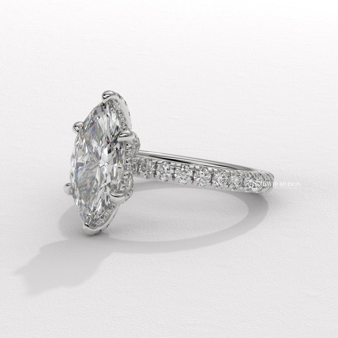  Marquise certified diamond engagement ring, Marquise vintage diamond engagement ring, Marquise antique diamond engagement ring, Marquise modern diamond engagement ring, 