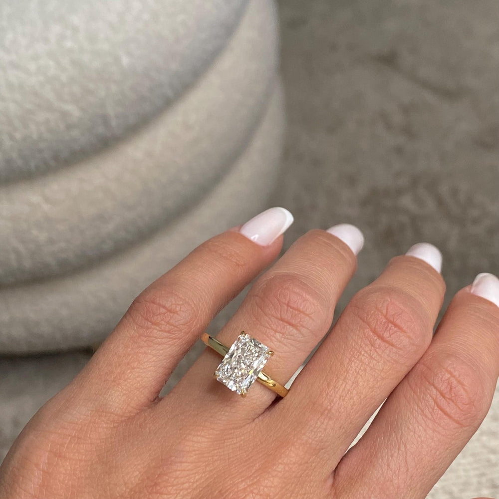 Moissanite Bridal Jewelry
Radiant Shape Ring
Sustainable Luxury
Eco Friendly Engagement
Pave Hidden Halo
Modern Engagement Ring
Radiant Cut Bridal
Minimalist Halo Ring
