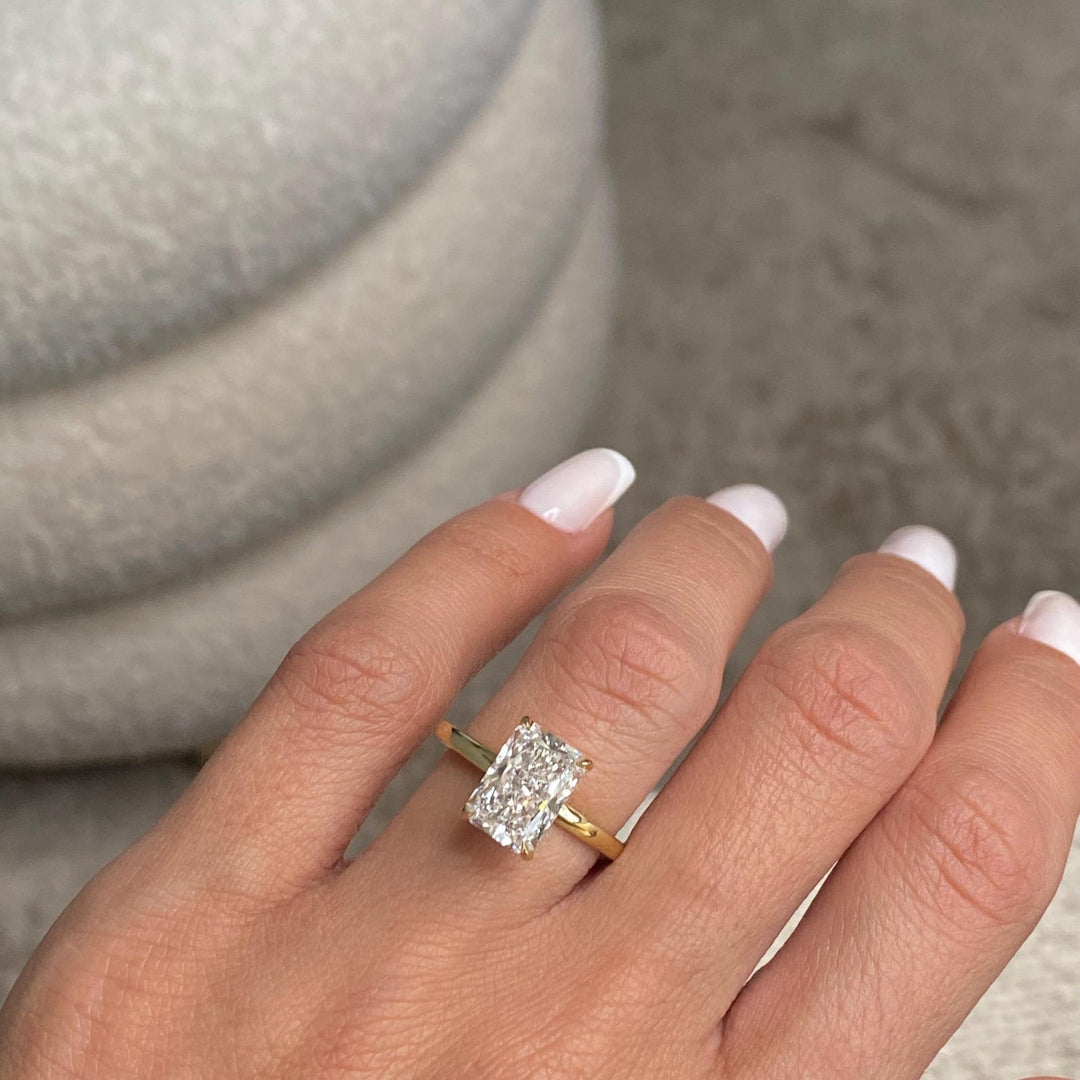 Moissanite Bridal Jewelry
Radiant Shape Ring
Sustainable Luxury
Eco Friendly Engagement
Pave Hidden Halo
Modern Engagement Ring
Radiant Cut Bridal
Minimalist Halo Ring
