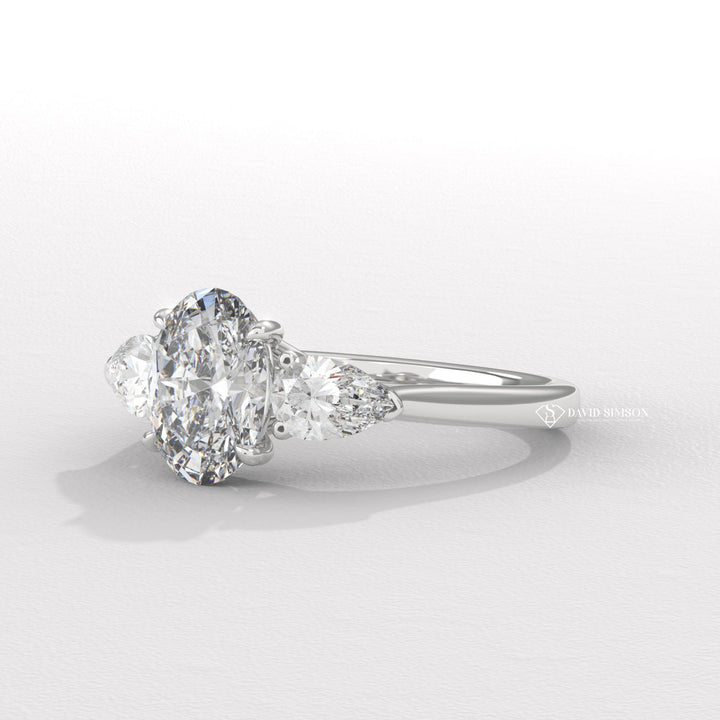 Colorless Moissanite
Lab Created Diamonds
Conflict Free Gems
Modern Engagement Ring
Classic Oval Ring