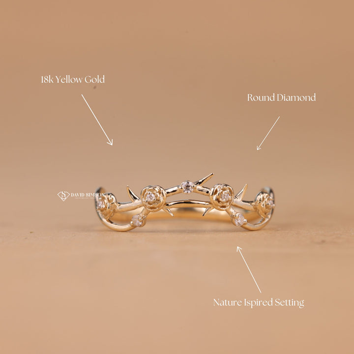 14K Gold Flower Ring
18K Gold Nature Band
Platinum Floral Band
D Color Moissanite
VVS1 Moissanite Band
Rose Gold Flower Band