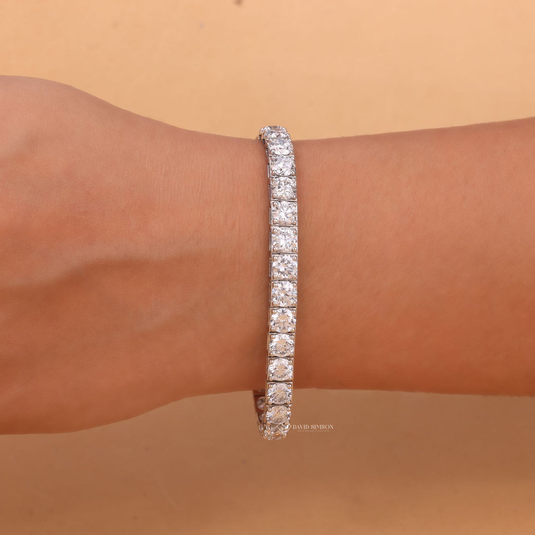 Round Moissanite Tennis Bracelet
Moissanite Diamond Bracelet for Women
D Color VVS1 Moissanite Bracelet
