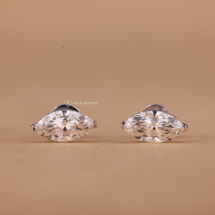 Marquise Cut Moissanite Studs
Moissanite Diamond Earrings
Marquise Moissanite Studs
14K Gold Marquise Earrings
