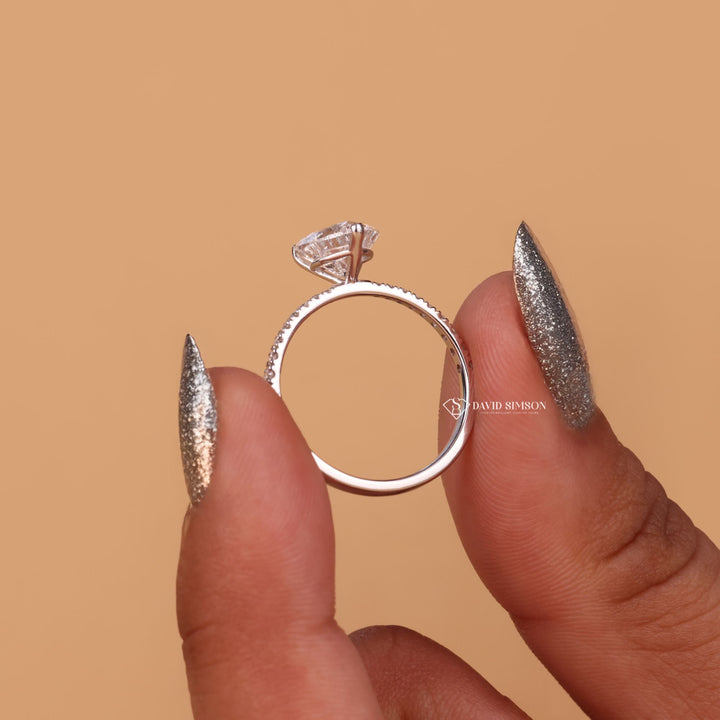 Lab Grown Heart Ring
Romantic Heart Shaped Jewelry
Eco-Friendly Heart Ring