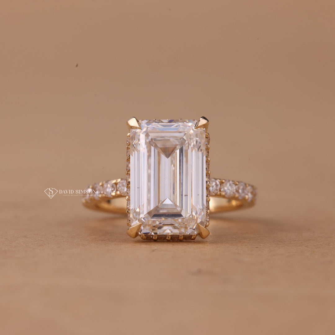 4CT Emerald Moissanite
6CT Emerald Moissanite
Emerald Cut Hidden Halo
Hidden Halo Pave Ring
Moissanite Pave Ring
Large Emerald Cut Ring
