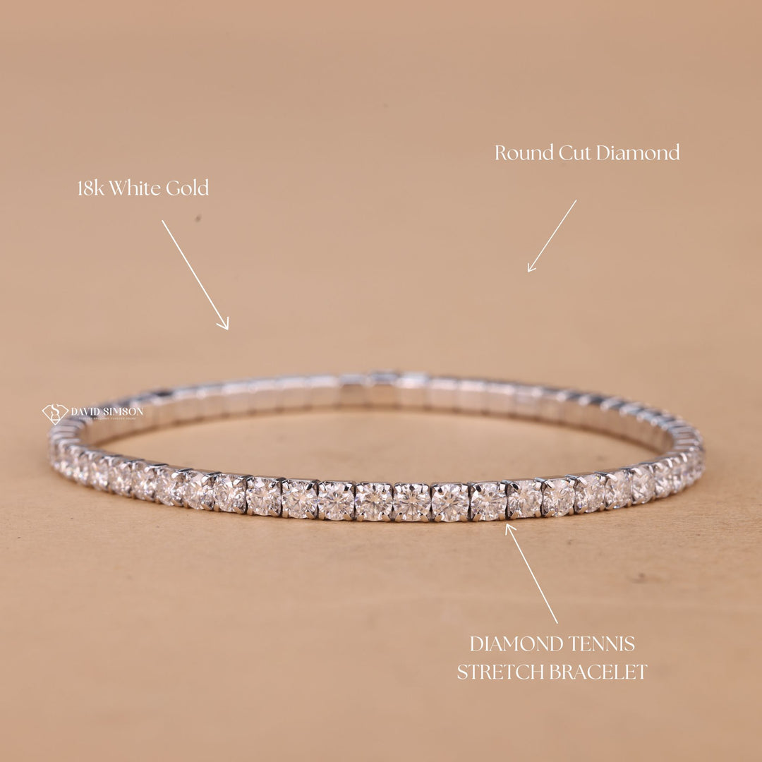 Diamond Stretch Bracelet
4.50TCW Tennis Bracelet
Round Moissanite Jewelry
Stretch Diamond Bracelet
Ethical Tennis Bracelet
Moissanite Diamond Links
14K Gold Moissanite Bracelet
