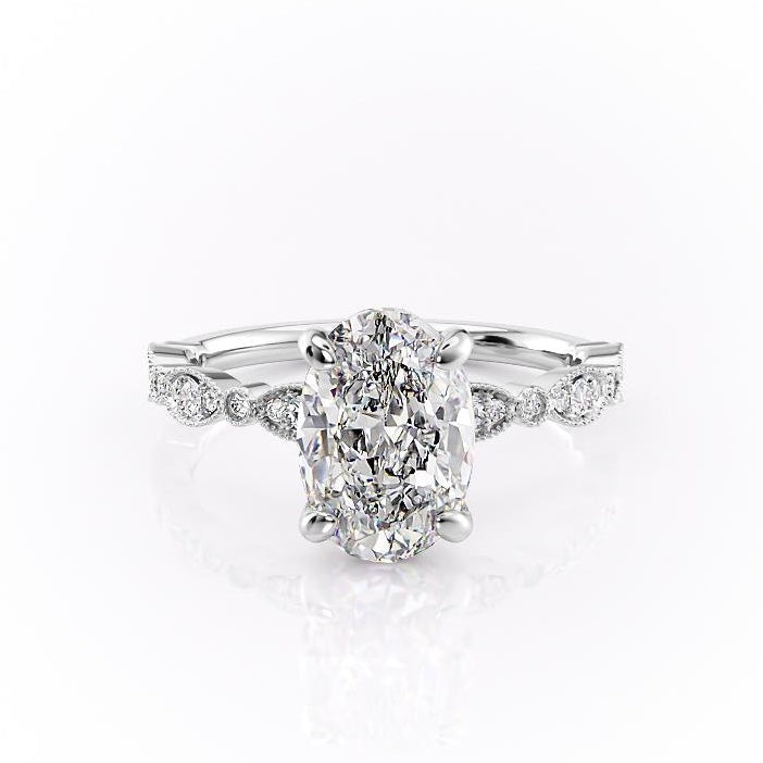 oval-solitaire-milgrain-pave-moissanite-engagement-ring