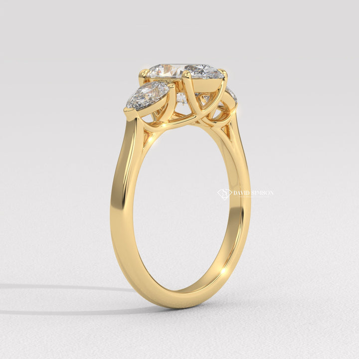 Oval Cut Engagement Ring
Three Stone Oval Ring
Oval Moissanite Ring
3 Stone Engagement Ring