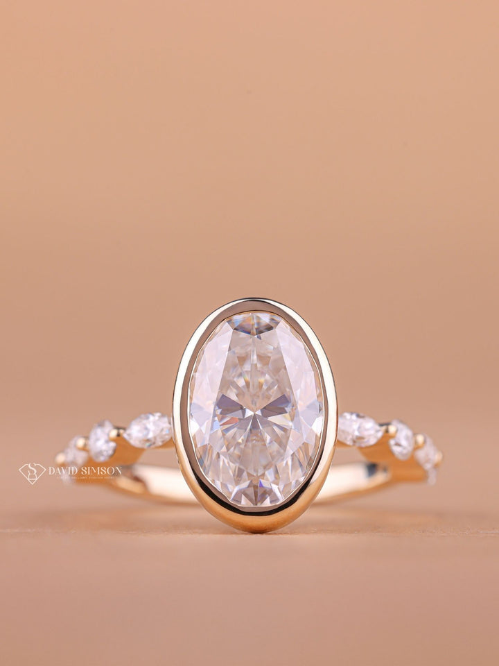 Oval modern engagement ring, Oval three-stone engagement ring, Oval side stone engagement ring, Oval cathedral engagement ring, Oval bezel engagement ring, Oval tension set engagement ring, Oval split shank engagement ring