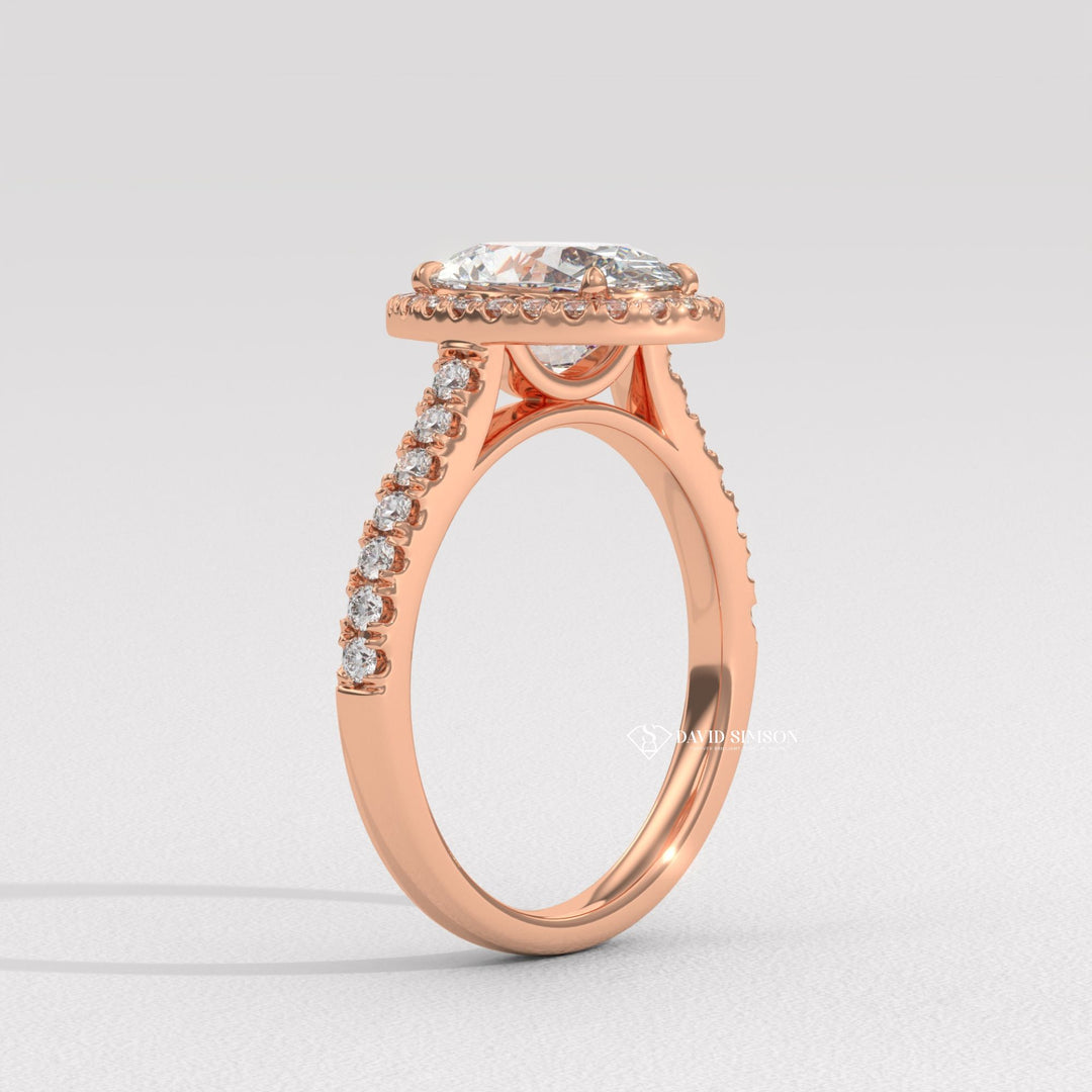 Oval engraved engagement ring, Oval halo diamond engagement ring, Oval solitaire diamond engagement ring, Oval unique diamond engagement ring, Oval custom diamond engagement ring, 
