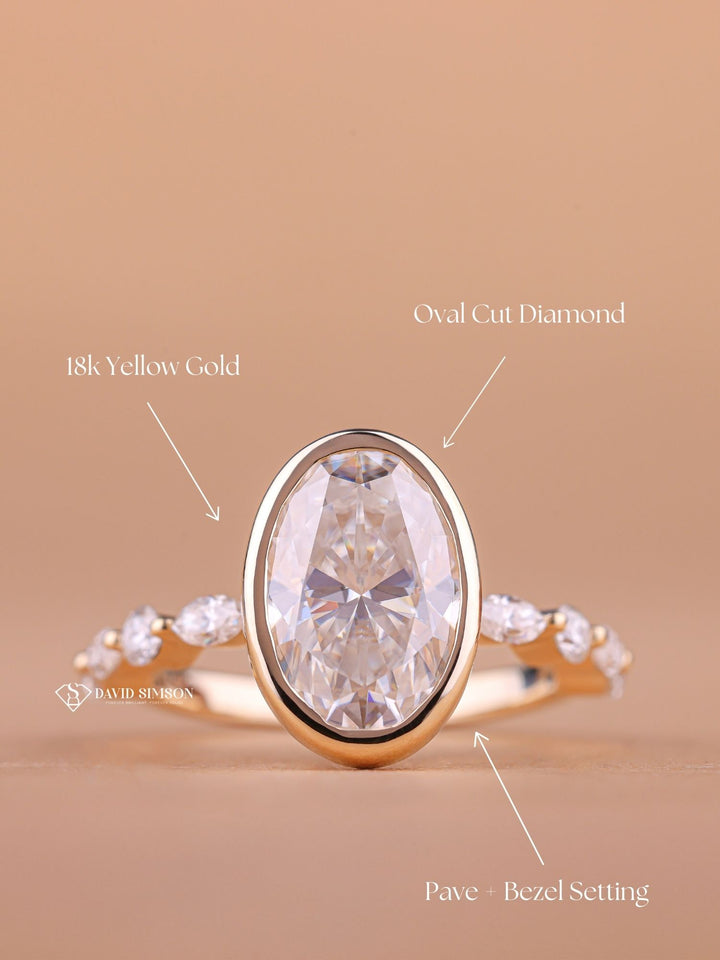 Oval designer diamond engagement ring, Oval handcrafted diamond engagement ring, Oval certified diamond engagement ring, Oval vintage diamond engagement ring