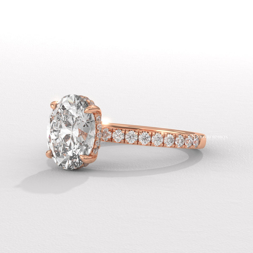 Oval top-rated diamond engagement ring, Oval handmade diamond engagement ring, Oval custom diamond engagement ring, Oval made-to-order diamond engagement ring,