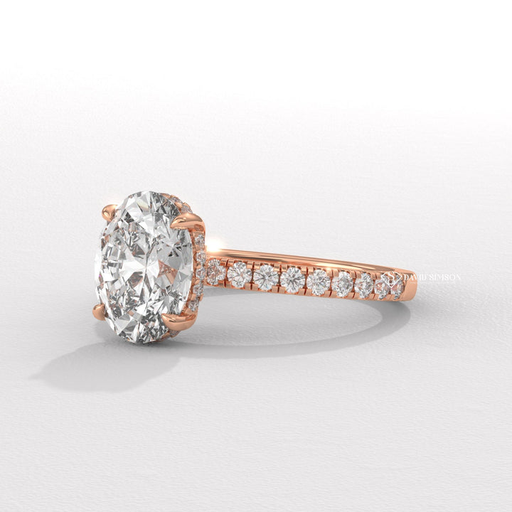 Oval top-rated diamond engagement ring, Oval handmade diamond engagement ring, Oval custom diamond engagement ring, Oval made-to-order diamond engagement ring,
