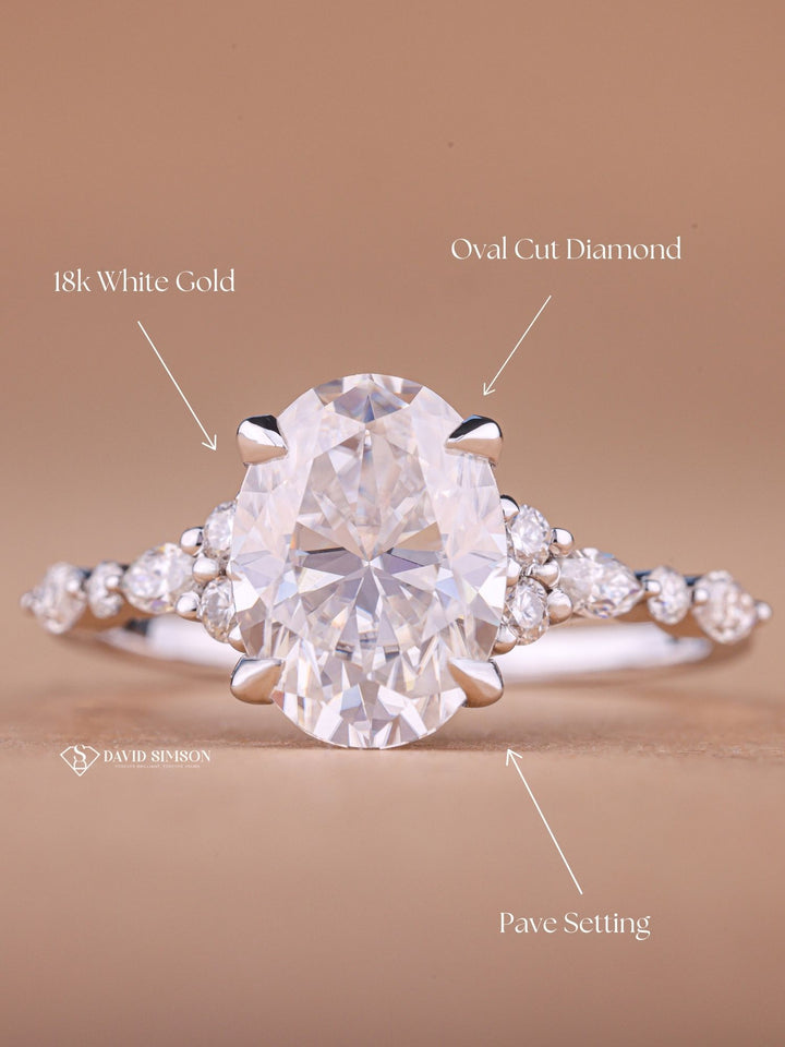 Oval solitaire diamond engagement ring, Oval unique diamond engagement ring, Oval custom diamond engagement ring, Oval affordable diamond engagement ring, Oval luxury diamond engagement ring, Oval discount diamond engagement ring,