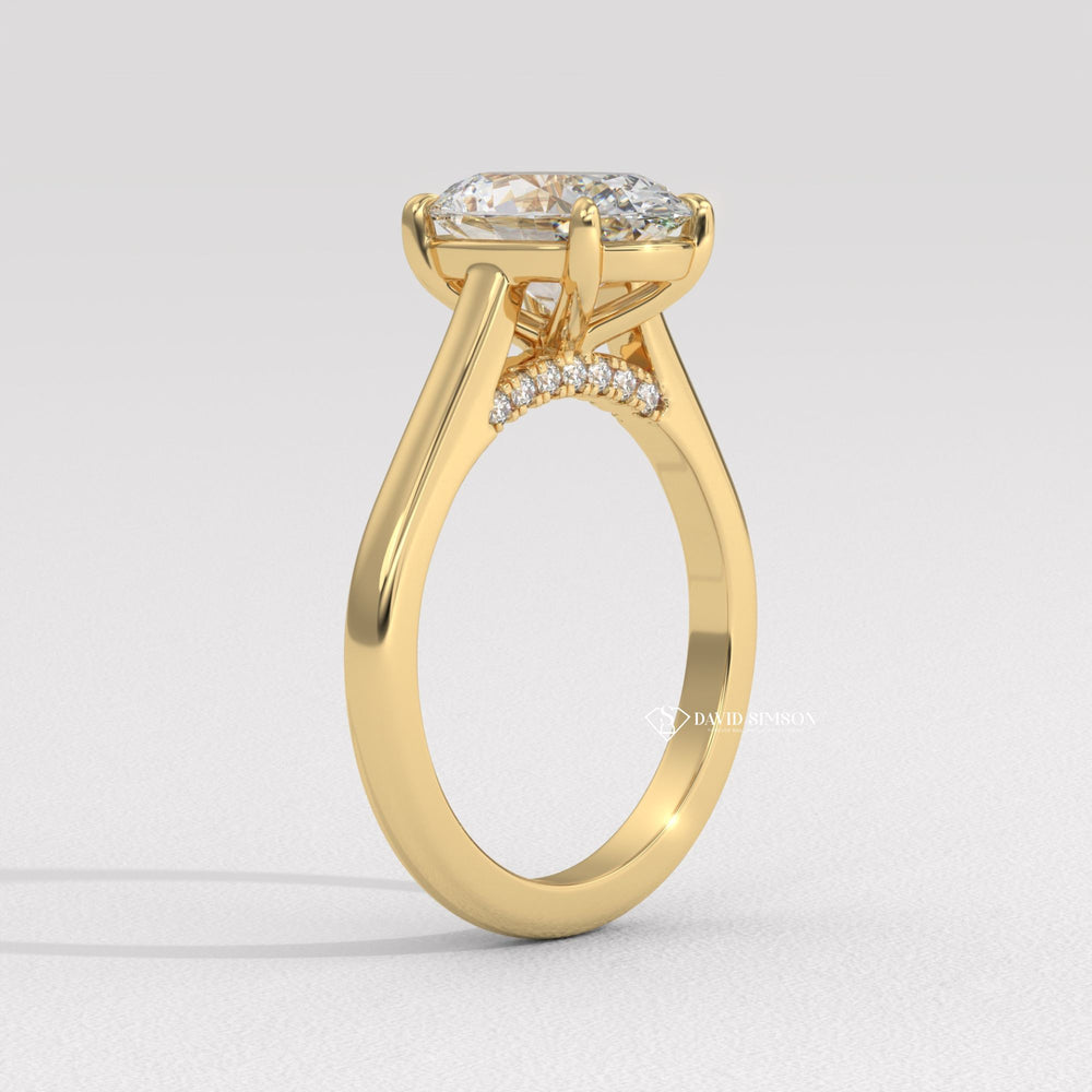 Oval handmade diamond engagement ring, Oval custom diamond engagement ring, Oval made-to-order diamond engagement ring, Oval personalized diamond engagement ring,