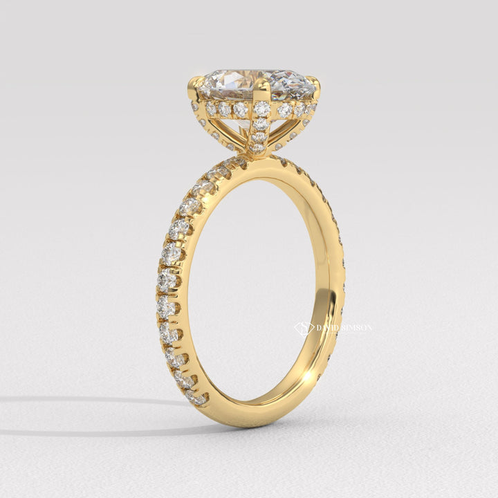 Oval three-stone engagement ring, Oval side stone engagement ring, Oval cathedral engagement ring, Oval bezel engagement ring, Oval tension set engagement ring, 