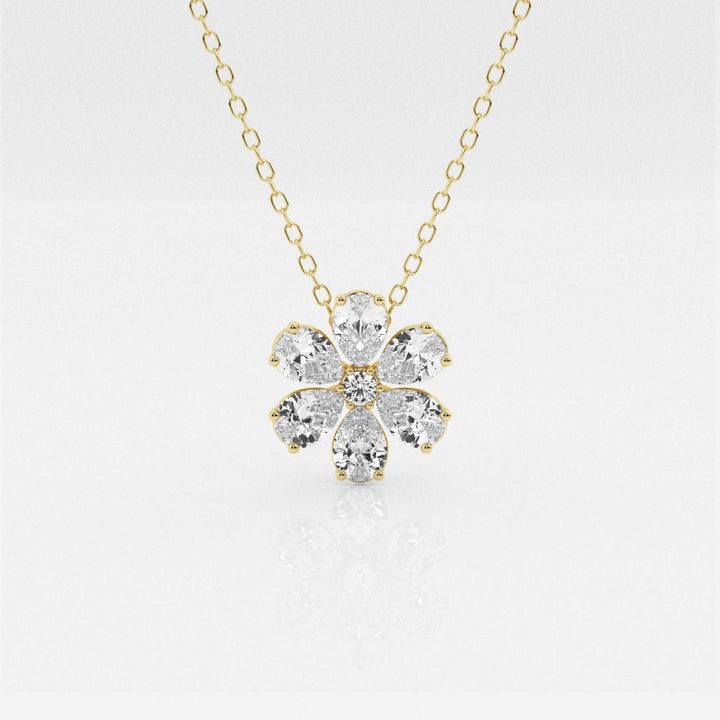 0-93-tcw-round-pear-moissanite-diamond-flower-pandant-necklace