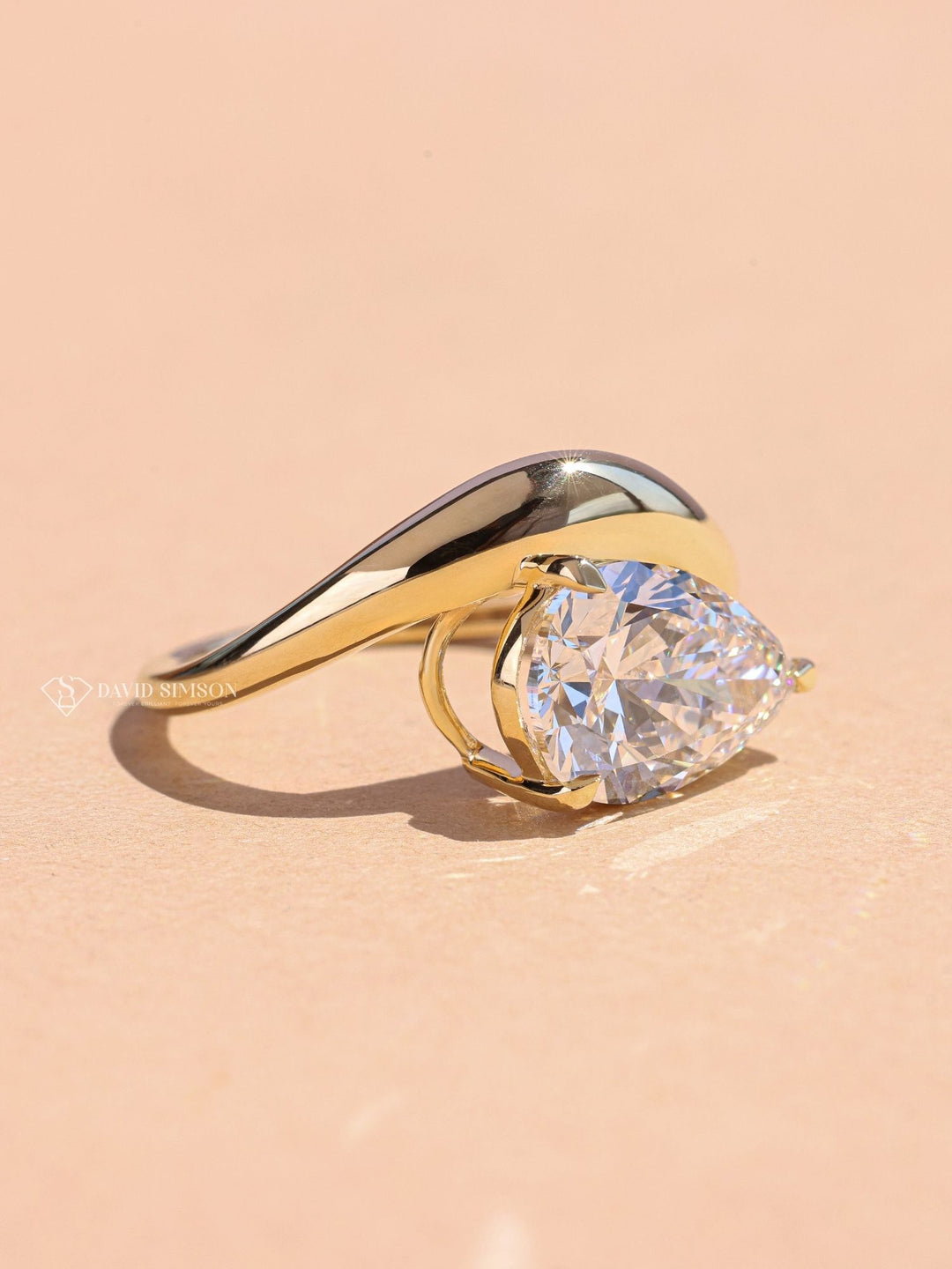  Pear handmade diamond ring, Pear customized diamond ring, Pear made-to-order diamond ring, Pear personalized diamond ring, Pear exclusive diamond ring, Pear engraved diamond ring, Engagement ring, Diamond engagement ring, 