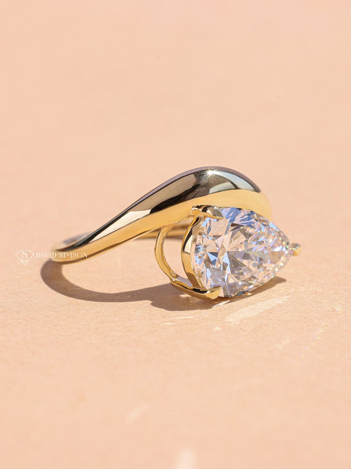 Pear handmade diamond ring, Pear customized diamond ring, Pear made-to-order diamond ring, Pear personalized diamond ring, Pear exclusive diamond ring, Pear engraved diamond ring, Engagement ring, Diamond engagement ring, 