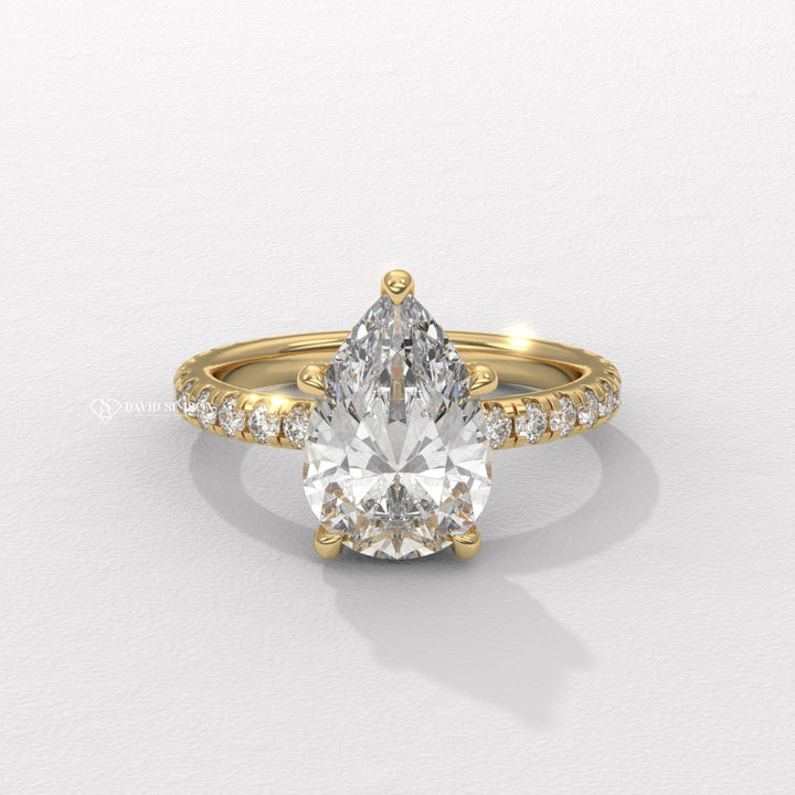 Pear cut diamond ring, Pear shaped diamond ring, Pear diamond engagement ring, Pear solitaire diamond ring, Pear halo diamond ring, Pear pave diamond ring, Pear vintage diamond ring, 