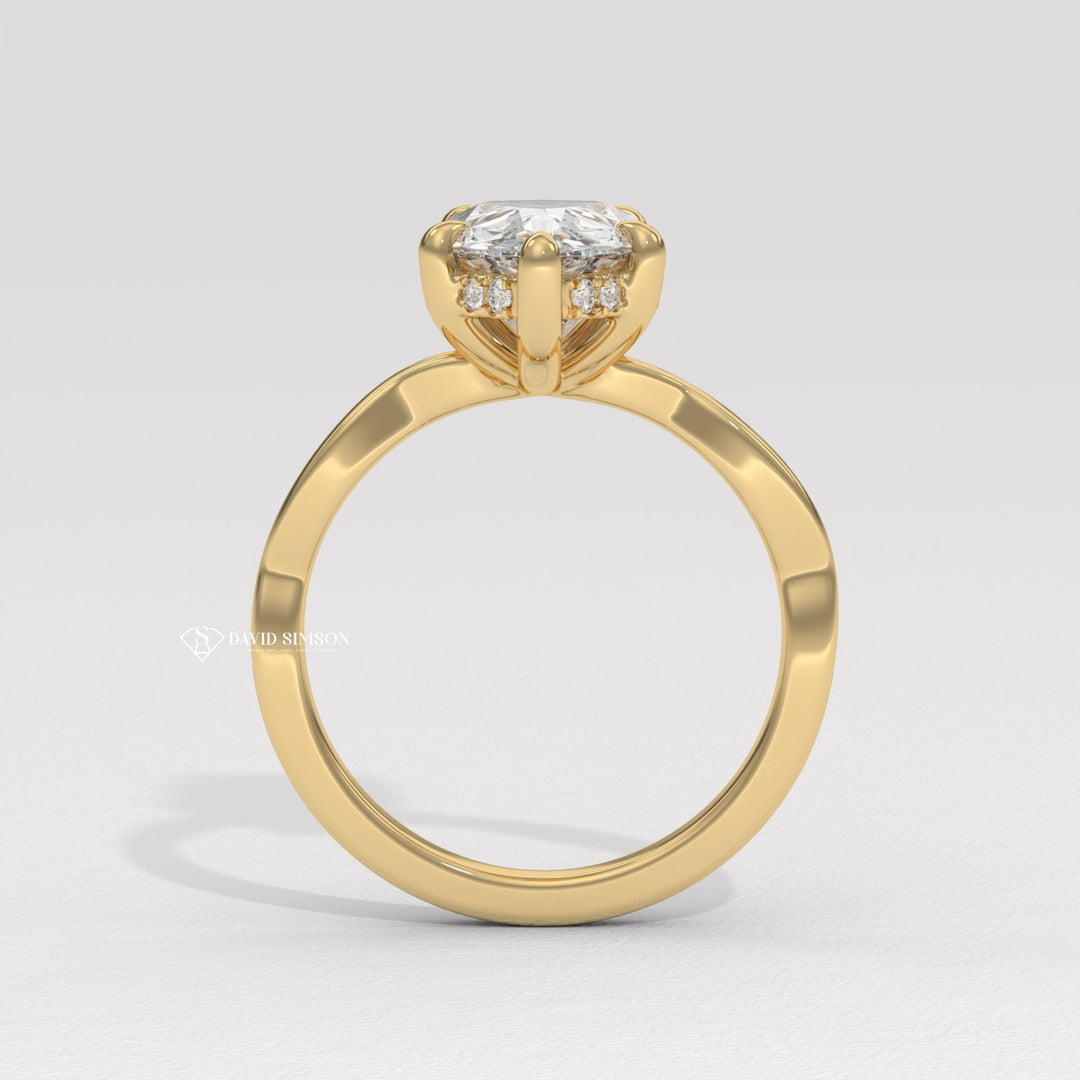 Pear whimsical diamond ring, Pear glamorous diamond ring, Pear sophisticated diamond ring, Pear trendy diamond ring, Pear fashionable diamond ring, Pear versatile diamond ring