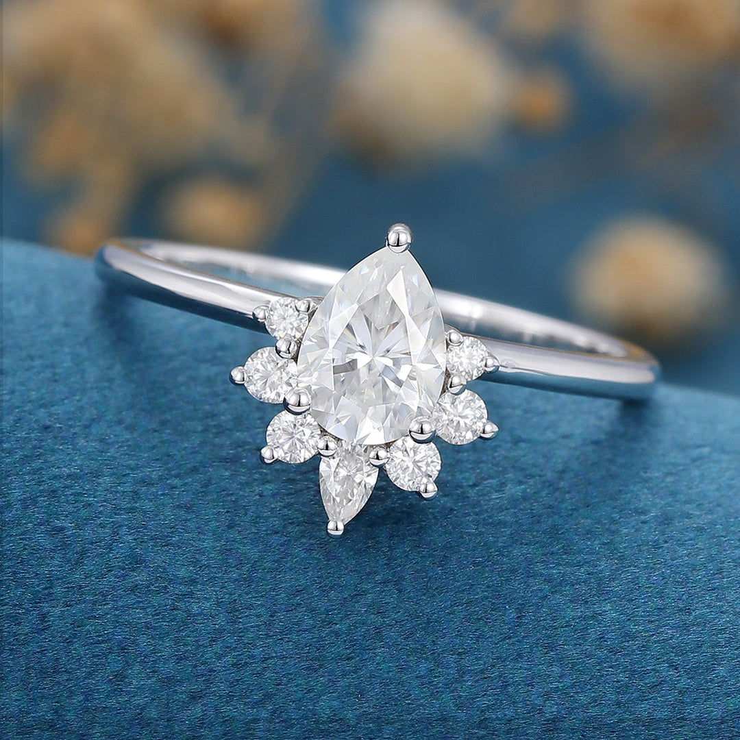 pear-shaped-moissanite-cluster-engagement-ring-3