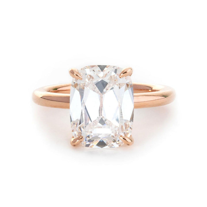Sustainable Lab DiamondMinimalist Prong SettingGIA Certified Diamond18K Yellow Gold SolitairePlatinum Old Mine RingLarge Carat Diamond RingCustom Diamond Jewelry