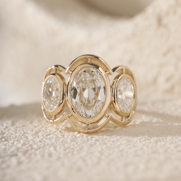 Lab Grown Old Mine
Alternative Engagement Ring
Three Stone Solitaire
Romantic Oval Diamond
Old European Oval Cut
Chunky Oval Diamond

