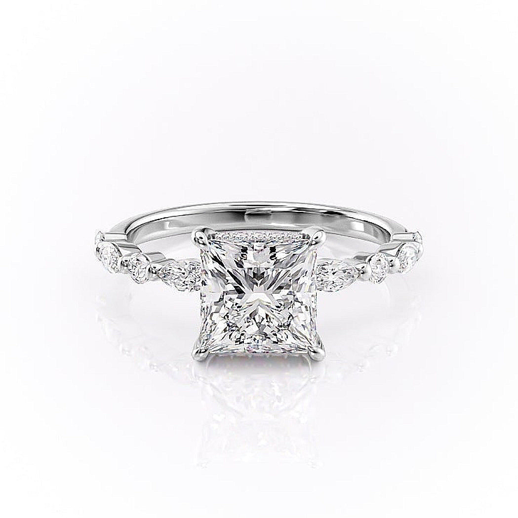 princess-cut-solitaire-pave-setting-moissanite-engagement-ring-3