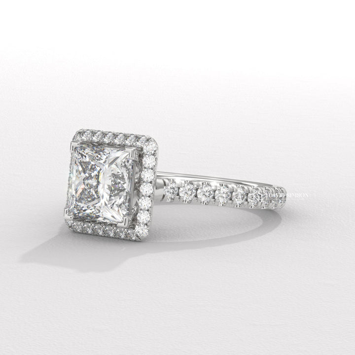 Princess designer diamond engagement ring, Princess handcrafted diamond engagement ring, Princess certified diamond engagement ring, Princess vintage diamond engagement ring,