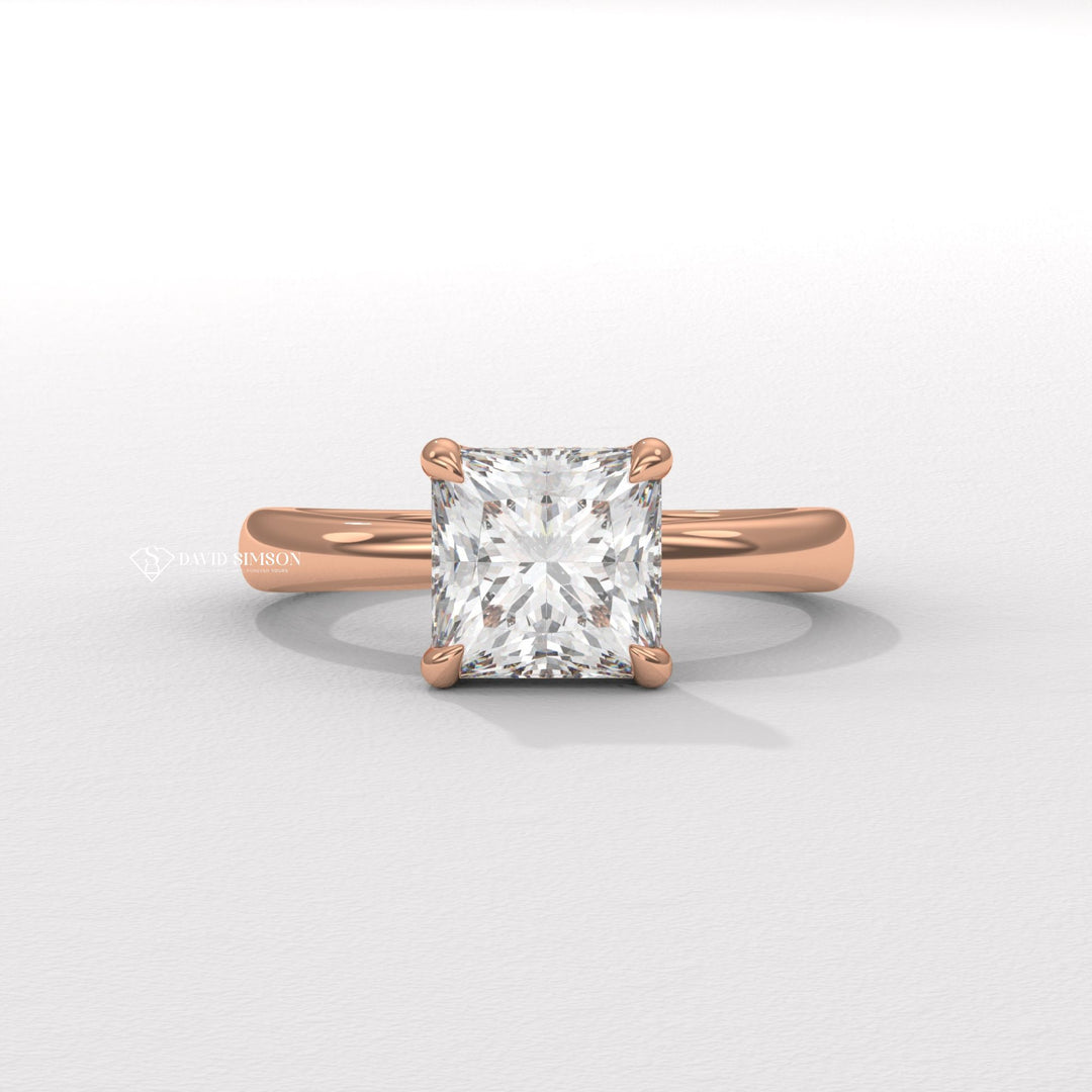 Princess luxury diamond engagement ring, Princess discount diamond engagement ring, Princess designer diamond engagement ring, Princess handcrafted diamond engagement ring