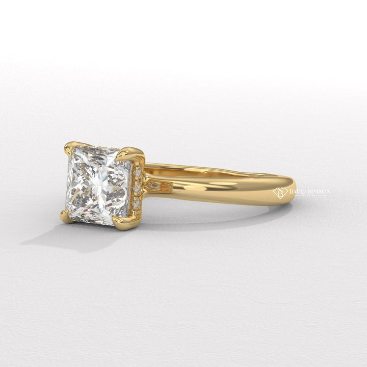 Princess fashionable engagement ring, Princess versatile engagement ring, Princess ethical engagement ring, Princess sustainable engagement ring, Princess conflict-free engagement ring, Princess lab-grown engagement ring