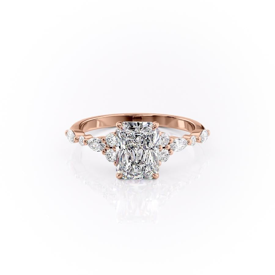 radiant-cut-cluster-moissanite-engagement-ring