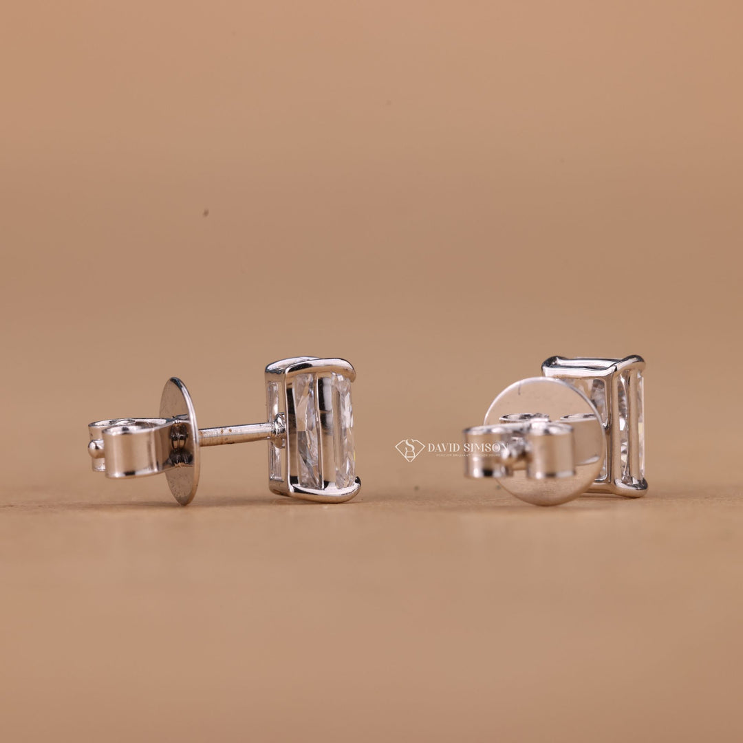 Luxury Diamond Earrings, Radiant Shape Studs, Minimalist Diamond Jewelry, Conflict Free Diamonds, Anniversary Gift for Her, 1ct Diamond Studs, 2ct Diamond Studs, 4 Prong Diamond Studs, Ethical Diamond Jewelry,