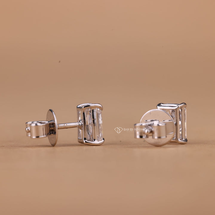 Luxury Diamond Earrings, Radiant Shape Studs, Minimalist Diamond Jewelry, Conflict Free Diamonds, Anniversary Gift for Her, 1ct Diamond Studs, 2ct Diamond Studs, 4 Prong Diamond Studs, Ethical Diamond Jewelry,