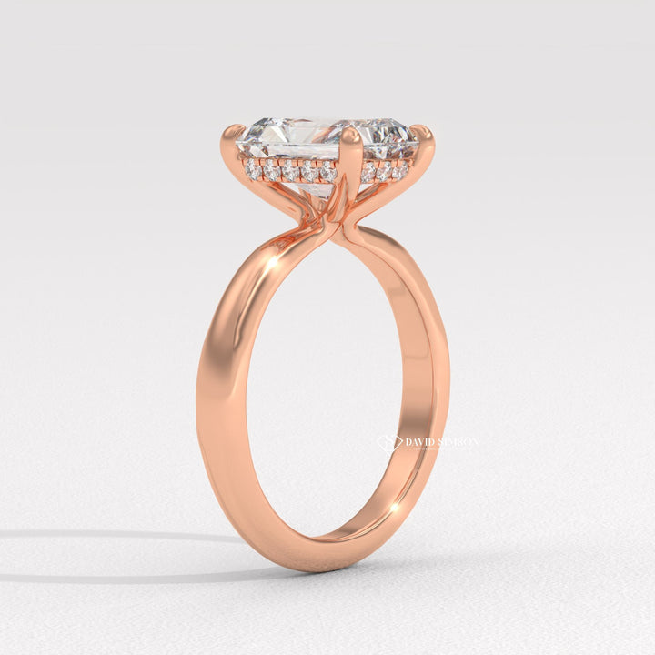 Radiant budget diamond engagement ring, Radiant expensive diamond engagement ring, Radiant high-quality diamond engagement ring, Radiant best diamond engagement ring