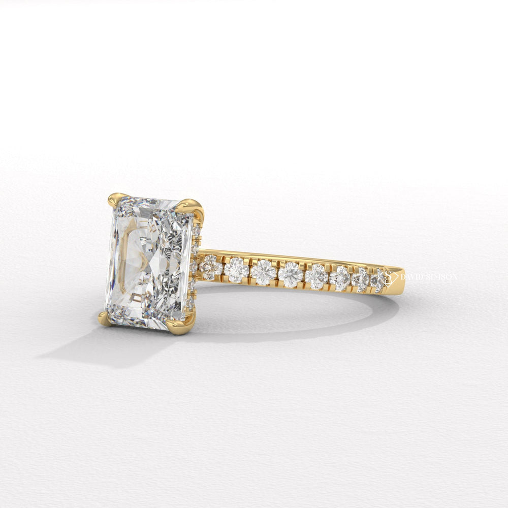 Radiant classic engagement ring, Radiant modern engagement ring, Radiant three-stone engagement ring, Radiant side stone engagement ring, Radiant cathedral engagement ring, Radiant bezel engagement ring, 