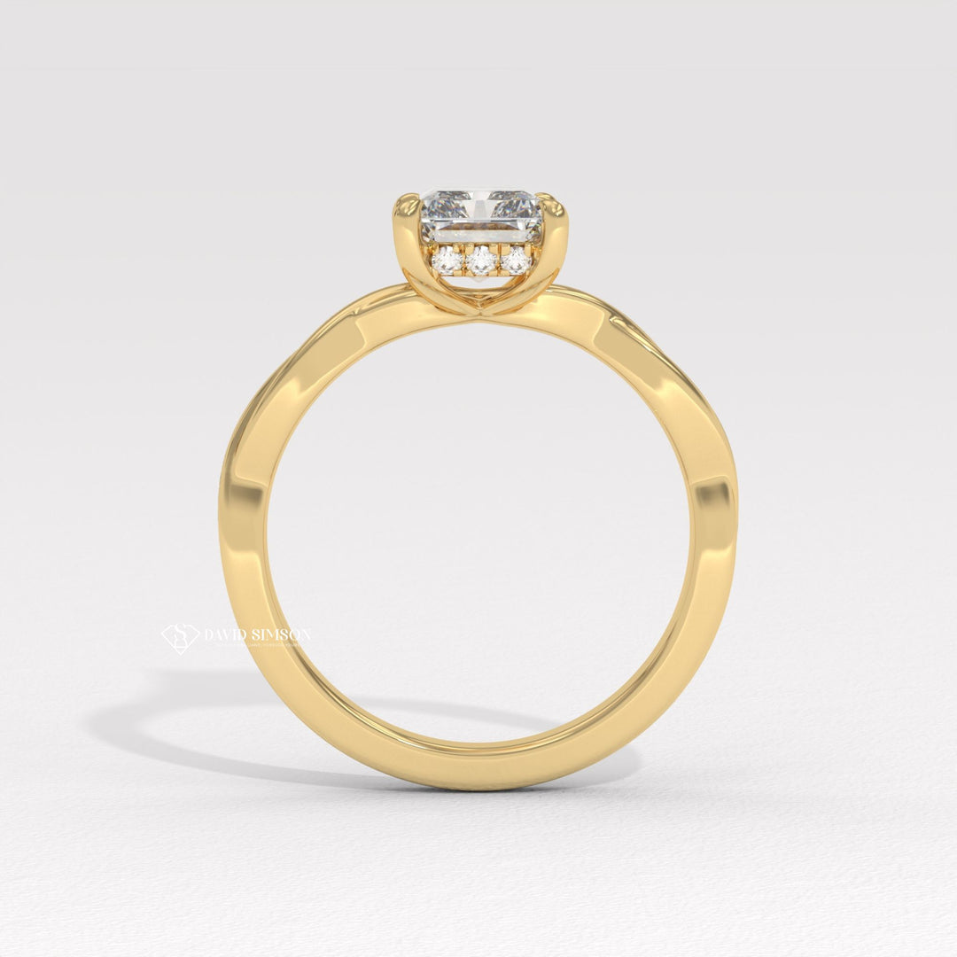 engagement ring, Radiant versatile engagement ring, Radiant ethical engagement ring, Radiant sustainable engagement ring, Radiant conflict-free engagement ring, Radiant lab-grown 