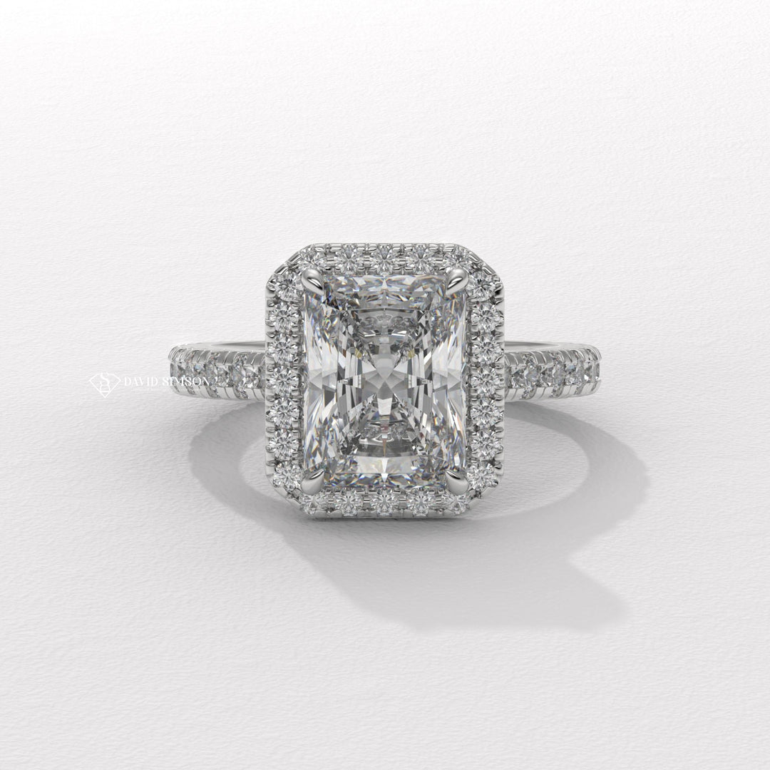 Radiant custom diamond engagement ring, Radiant affordable diamond engagement ring, Radiant luxury diamond engagement ring, Radiant discount diamond engagement ring, 