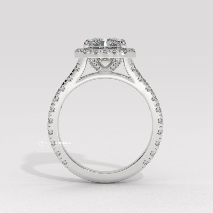 Radiant customized engagement ring, Radiant made-to-order engagement ring, Radiant personalized engagement ring, Radiant exclusive engagement ring, 